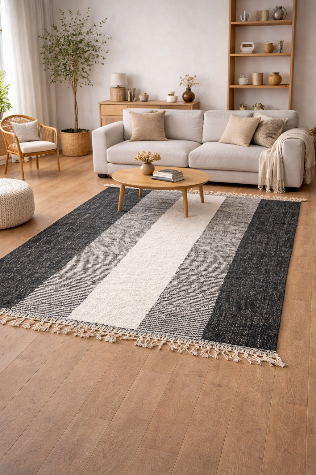 Berber Fine Wool Rug – Vertical Rhythm