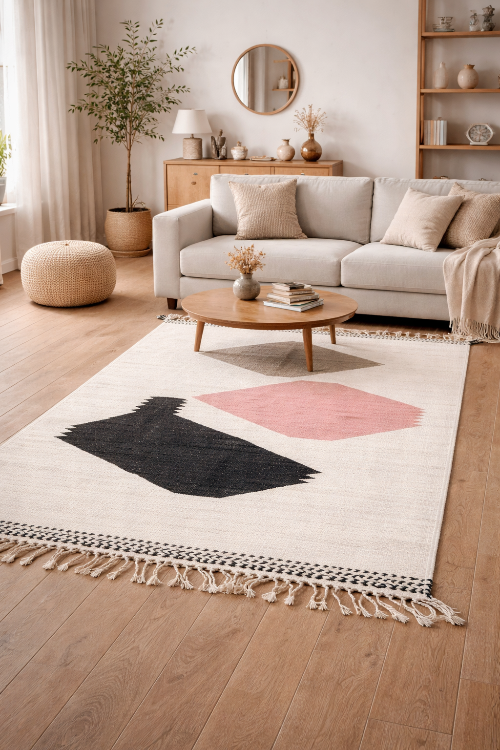 Berber Fine Wool Rug – Abstract Forms