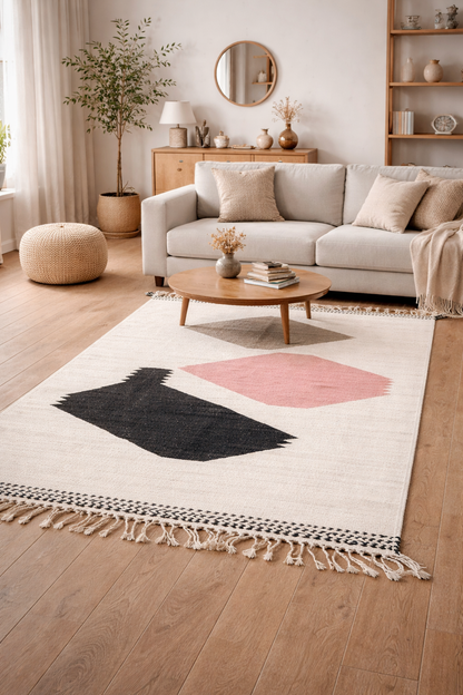 Berber Fine Wool Rug – Abstract Forms