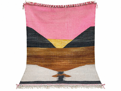 Berber Fine Wool Rug – Sunset Layers