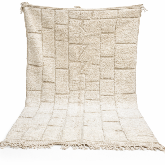 Berber Thick Wool Rug – Structured Lines