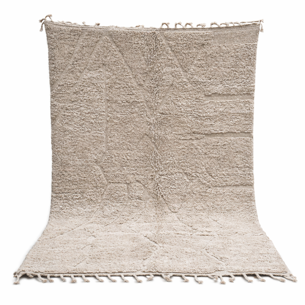 Berber Thick Wool Rug – Diamond Relief