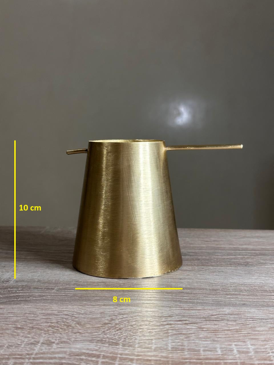 Handmade Conical Brass Swing Ashtray