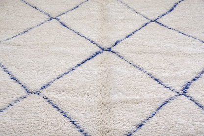 Berber Thick Wool Rug – Blue Diamond