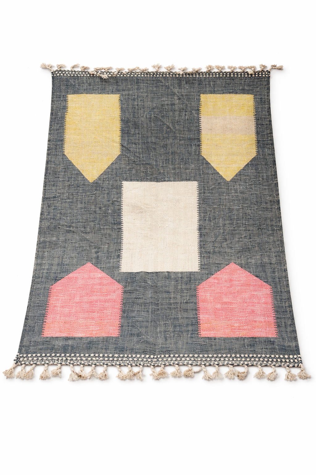 Berber Fine Wool Rug – Soft Contrast Shapes