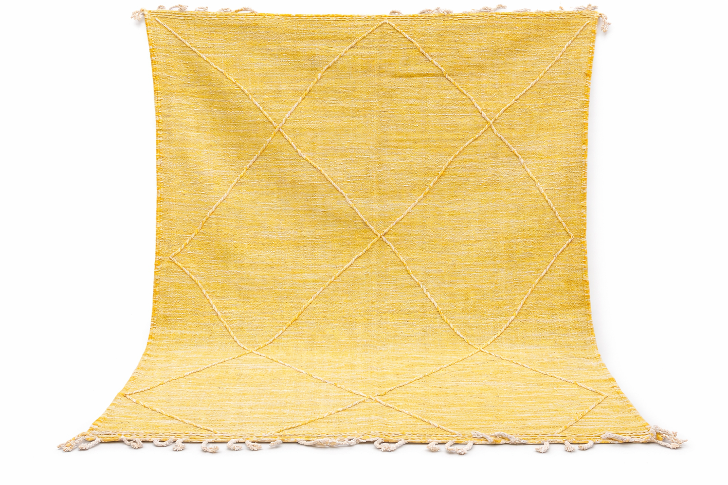 Berber Fine Wool Rug – Golden Diamond Light