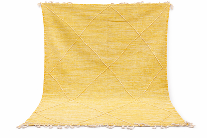 Berber Fine Wool Rug – Golden Diamond Light