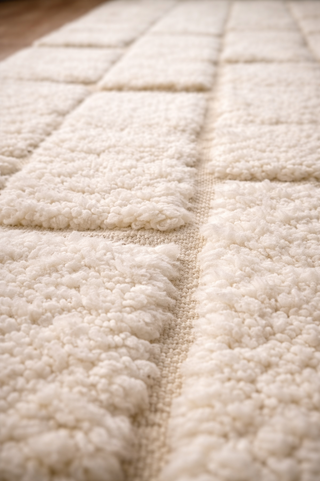 Berber Thick Wool Rug – Structured Lines