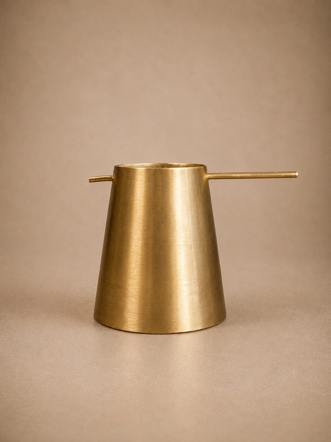 Handmade Conical Brass Swing Ashtray