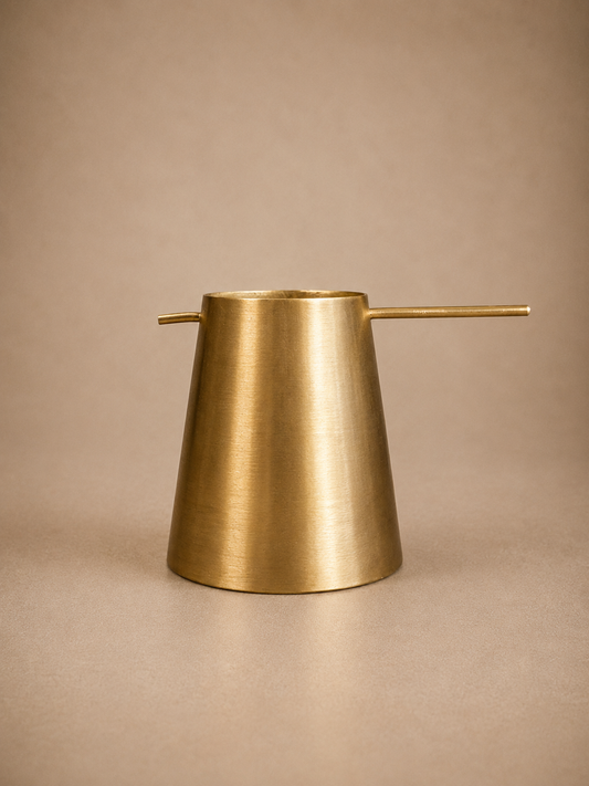 Handmade Conical Brass Swing Ashtray