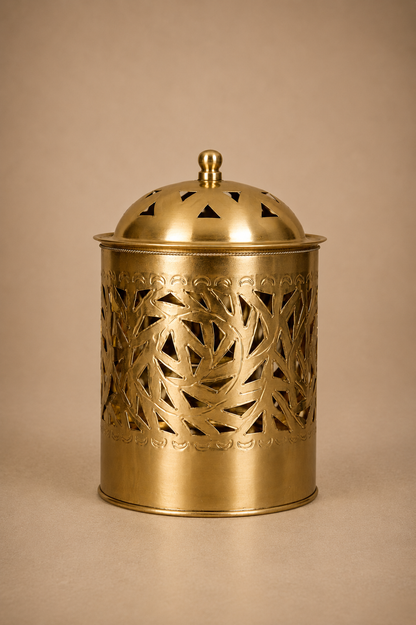 Handmade Brass 3-in-1 Aroma Diffuser & Candle Holder