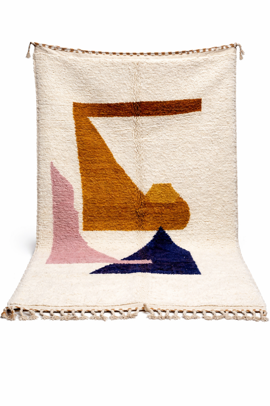 Berber Thick Wool Rug – Artistic Shapes