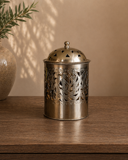 Handmade Brass 3-in-1 Aroma Diffuser & Candle Holder