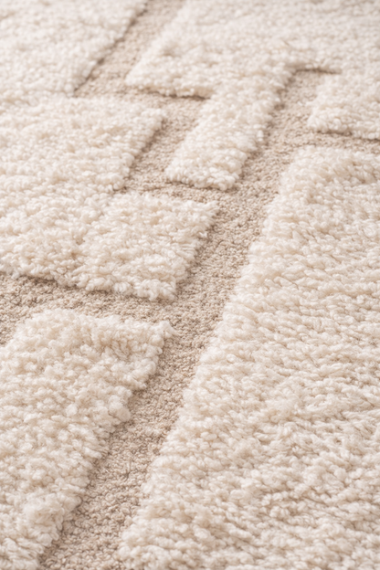 Berber Thick Wool Rug – Blocks
