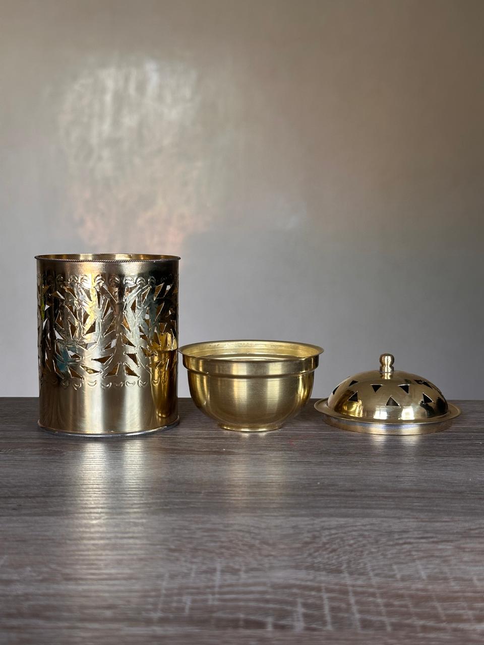 Handmade Brass 3-in-1 Aroma Diffuser & Candle Holder