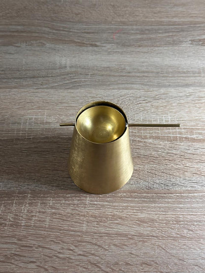 Handmade Conical Brass Swing Ashtray