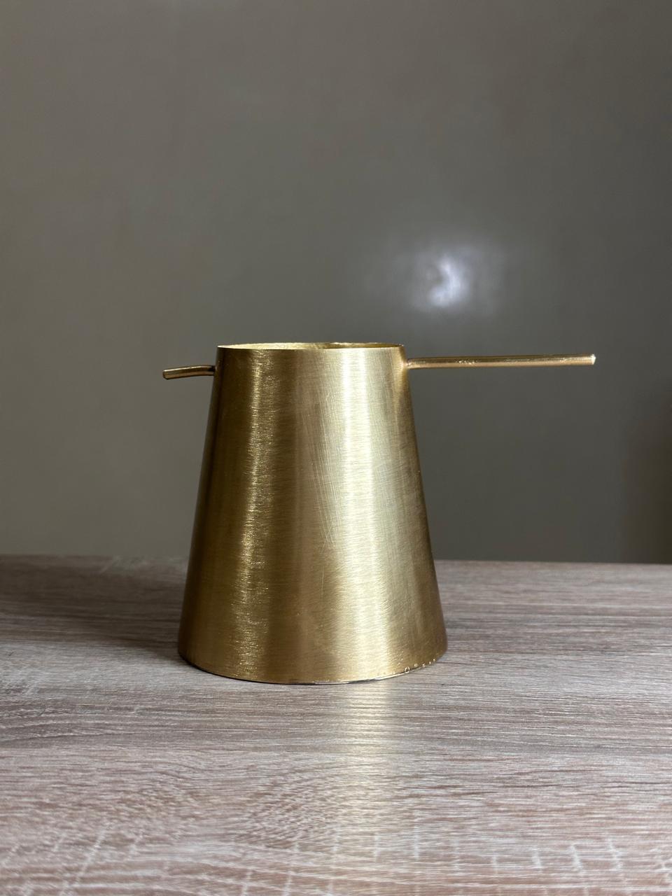 Handmade Conical Brass Swing Ashtray