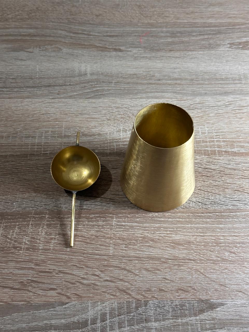 Handmade Conical Brass Swing Ashtray