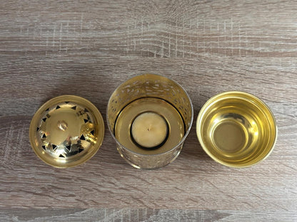 Handmade Brass 3-in-1 Aroma Diffuser & Candle Holder