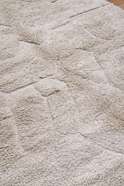 Berber Thick Wool Rug – Diamond Relief