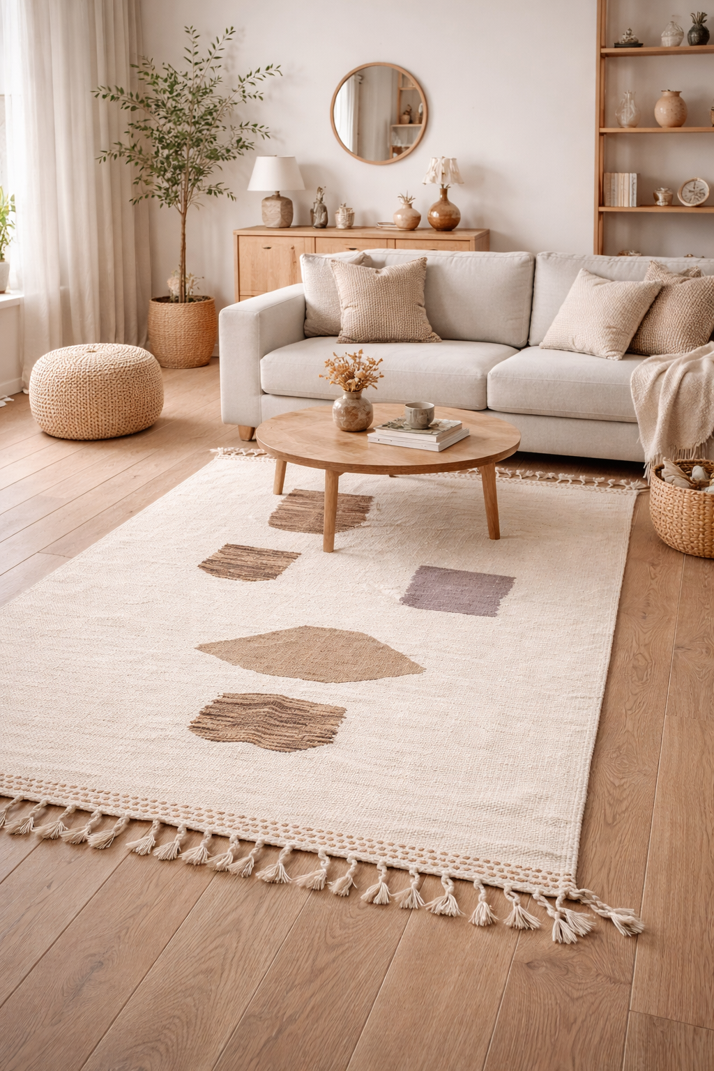 Berber Fine Wool Rug – Soft Shapes