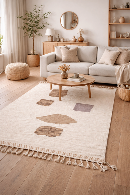 Berber Fine Wool Rug – Soft Shapes