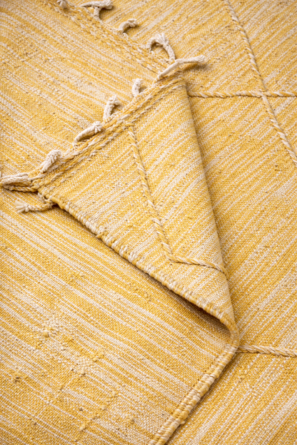 Berber Fine Wool Rug – Golden Diamond Light