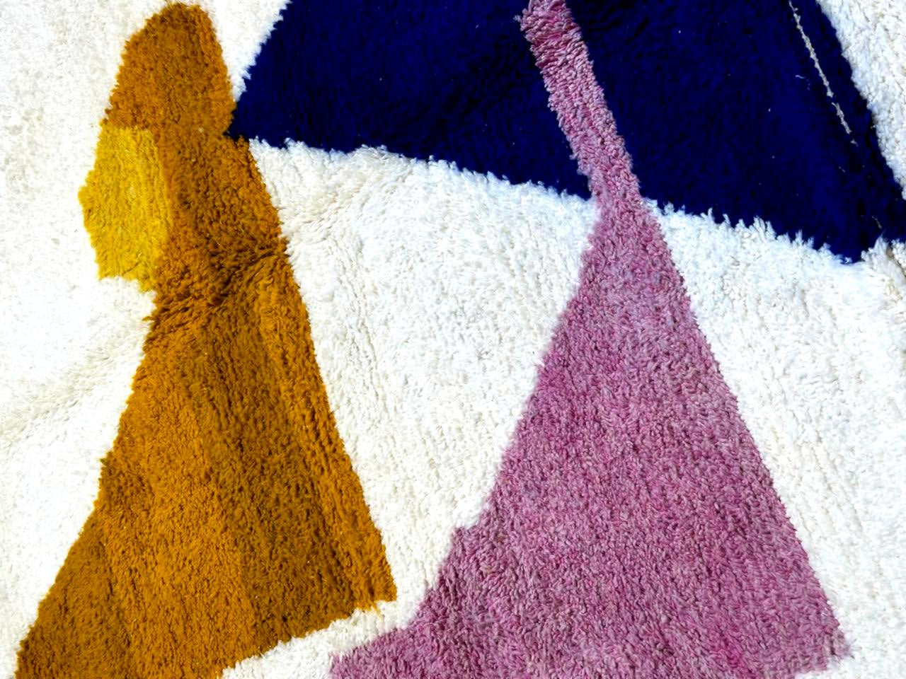 Berber Thick Wool Rug – Artistic Shapes